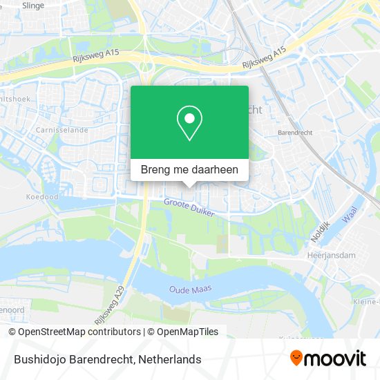 Bushidojo Barendrecht kaart