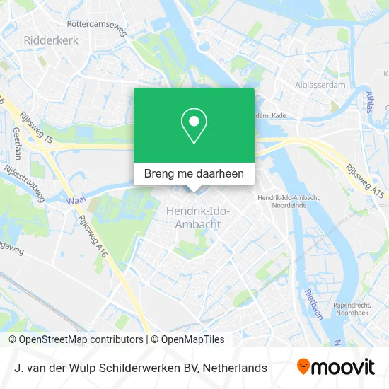 J. van der Wulp Schilderwerken BV kaart