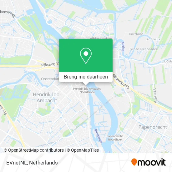 EVnetNL kaart