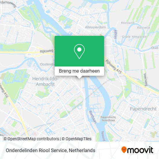 Onderdelinden Riool Service kaart