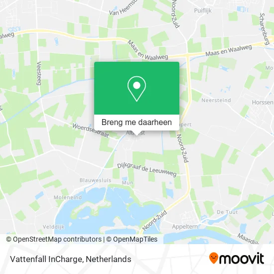 Vattenfall InCharge kaart