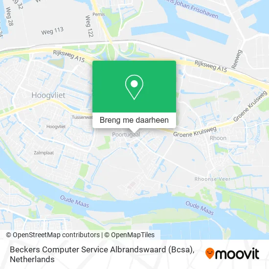 Beckers Computer Service Albrandswaard (Bcsa) kaart