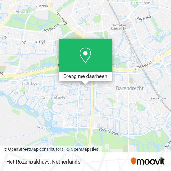 Het Rozenpakhuys kaart