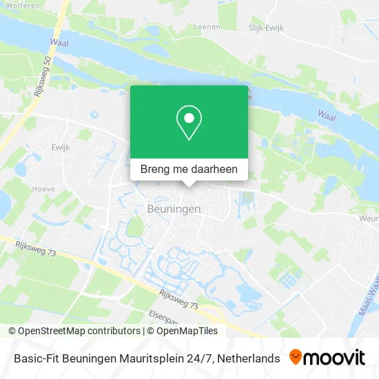 Basic-Fit Beuningen Mauritsplein 24 / 7 kaart