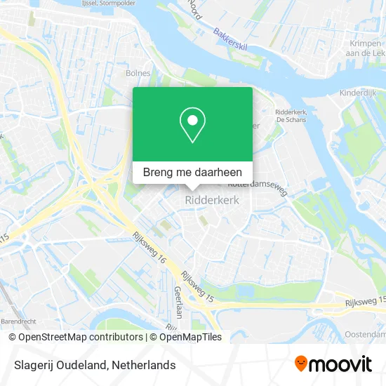 Slagerij Oudeland kaart