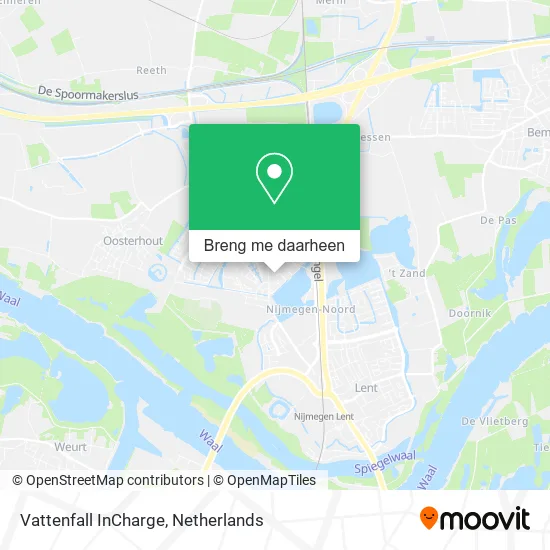 Vattenfall InCharge kaart