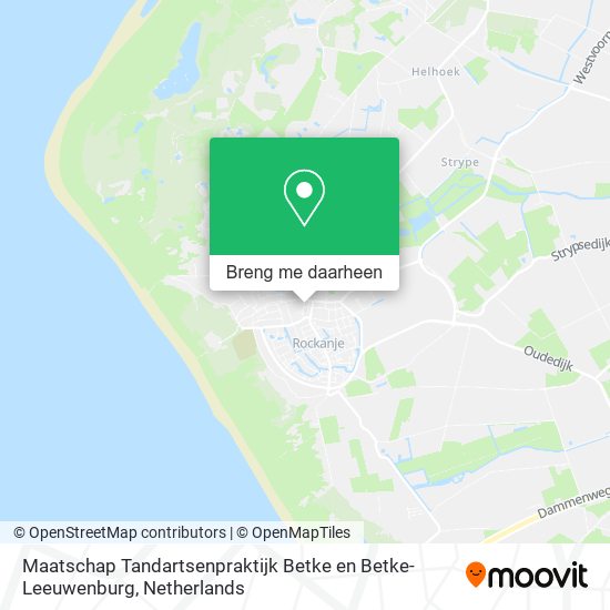 Maatschap Tandartsenpraktijk Betke en Betke-Leeuwenburg kaart