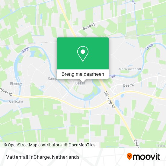Vattenfall InCharge kaart