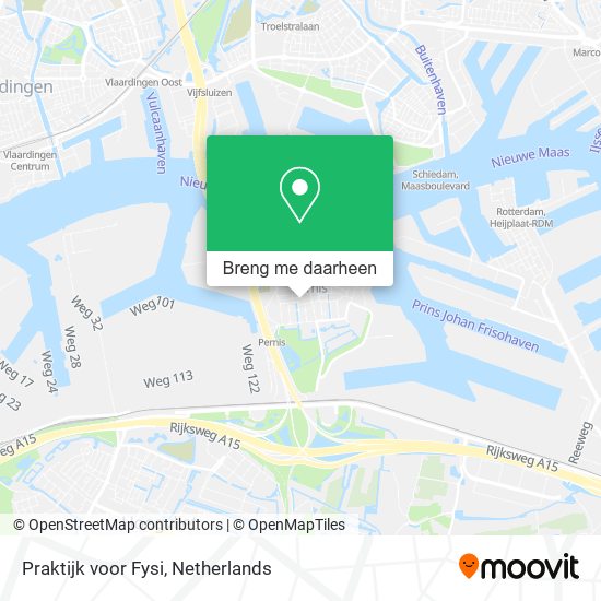 Praktijk voor Fysi kaart