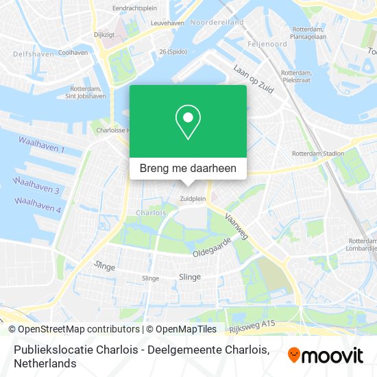 Publiekslocatie Charlois - Deelgemeente Charlois kaart