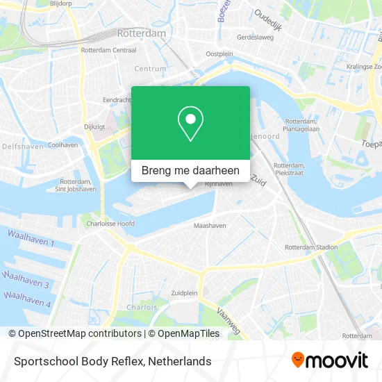 Sportschool Body Reflex kaart