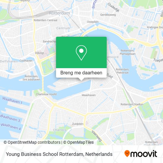 Young Business School Rotterdam kaart