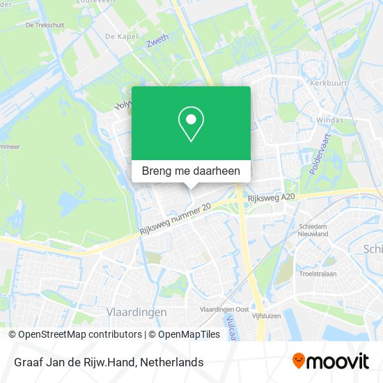 Graaf Jan de Rijw.Hand kaart