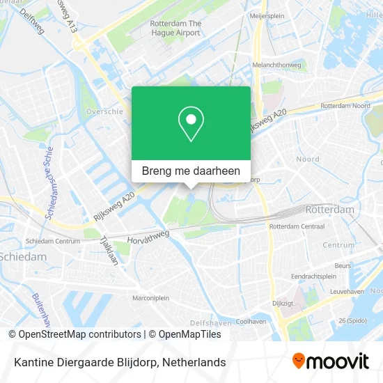 Kantine Diergaarde Blijdorp kaart