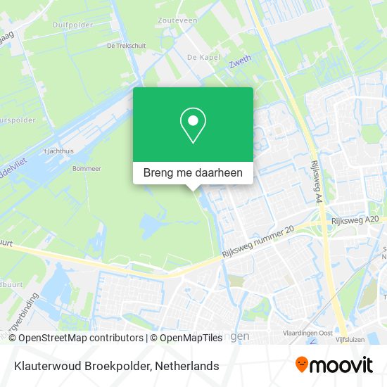 Klauterwoud Broekpolder kaart