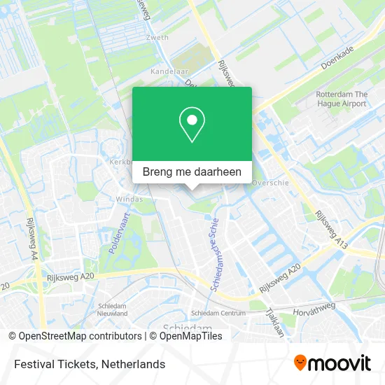 Festival Tickets kaart