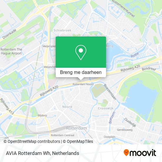 AVIA Rotterdam Wh kaart