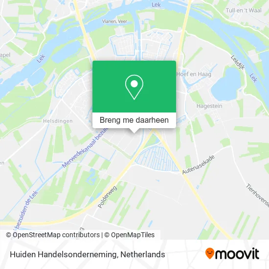 Huiden Handelsonderneming kaart