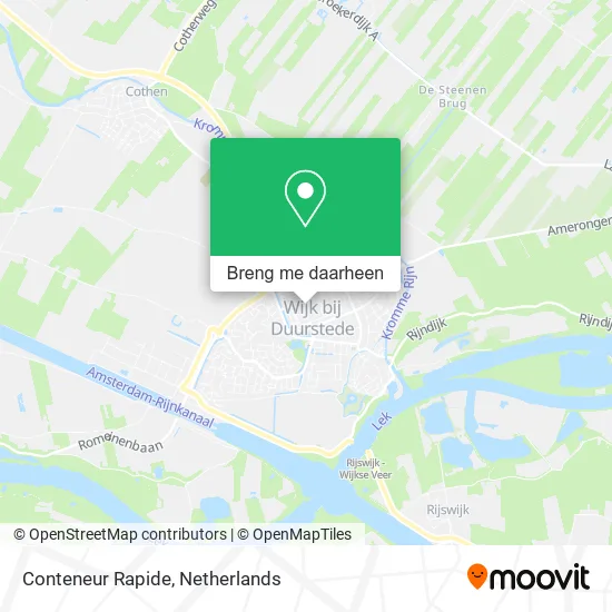 Conteneur Rapide kaart