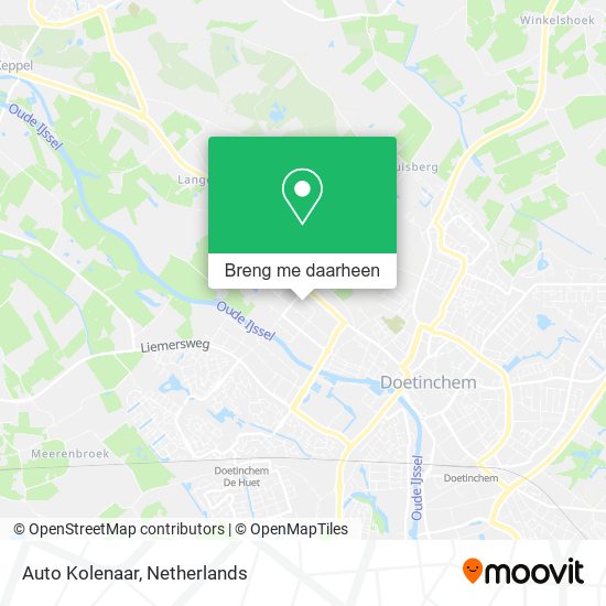 Auto Kolenaar kaart