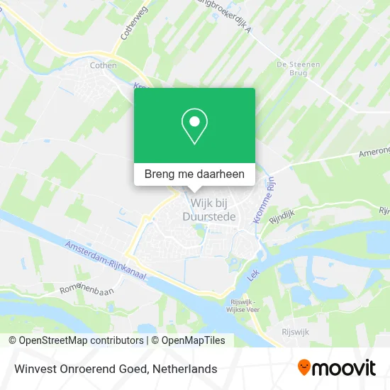 Winvest Onroerend Goed kaart