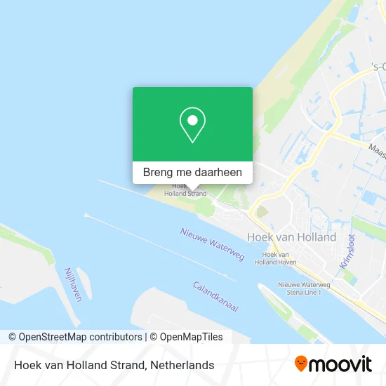 Hoek van Holland Strand kaart
