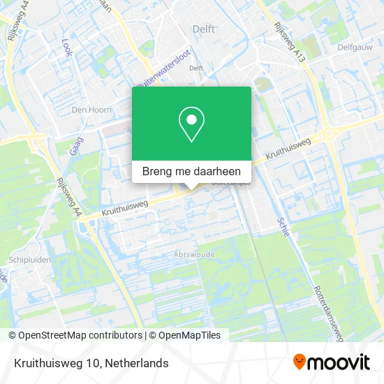 Kruithuisweg 10 kaart