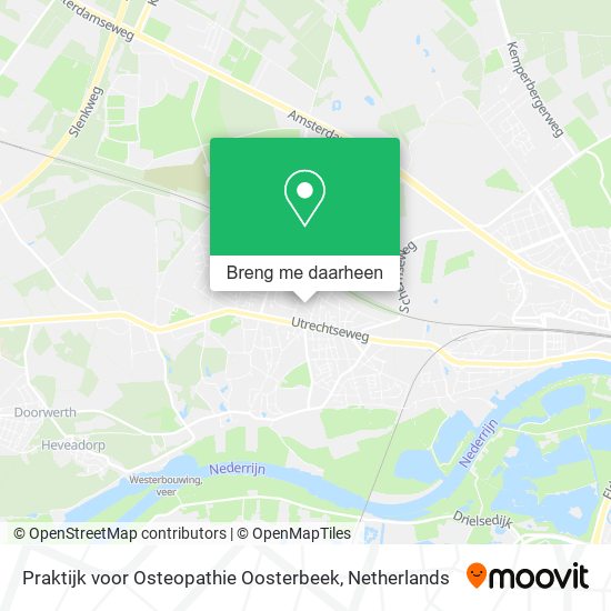 Praktijk voor Osteopathie Oosterbeek kaart