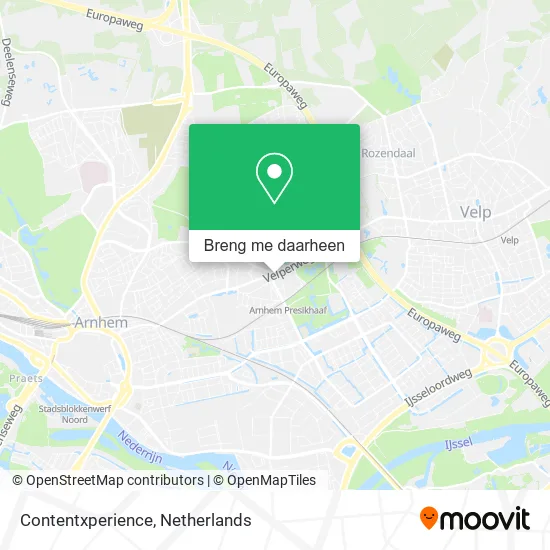 Contentxperience kaart