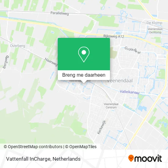 Vattenfall InCharge kaart
