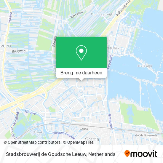 Stadsbrouwerij de Goudsche Leeuw kaart