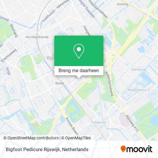 Bigfoot Pedicure Rijswijk kaart