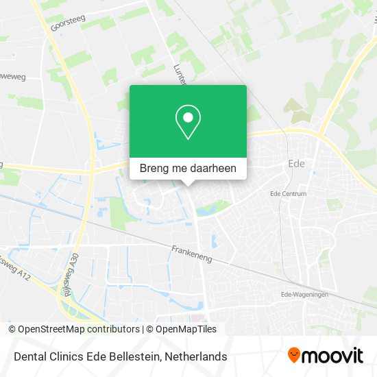 Dental Clinics Ede Bellestein kaart
