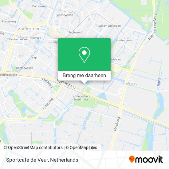 Sportcafe de Veur kaart