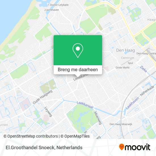 El.Groothandel Snoeck kaart