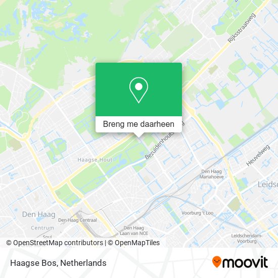 Haagse Bos kaart