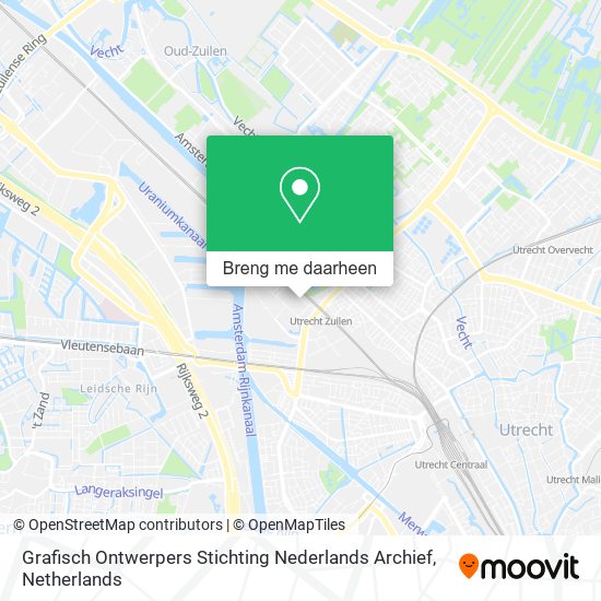 Grafisch Ontwerpers Stichting Nederlands Archief kaart