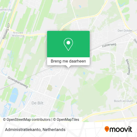 Administratiekanto kaart