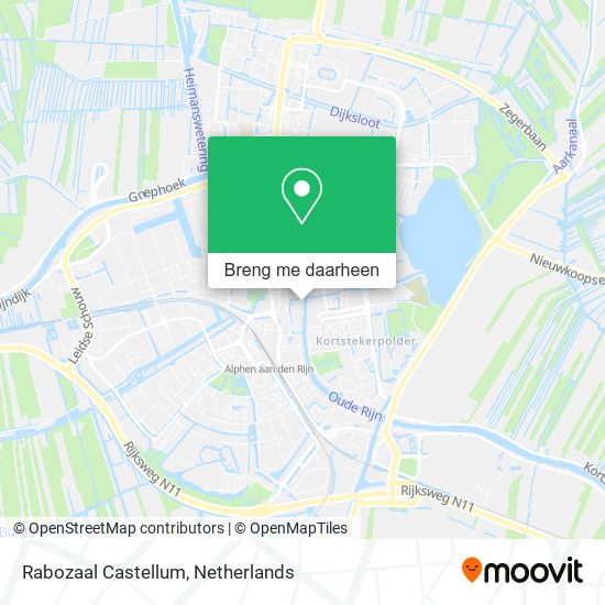 Rabozaal Castellum kaart