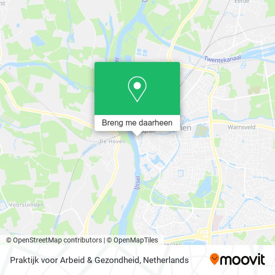 Praktijk voor Arbeid & Gezondheid kaart