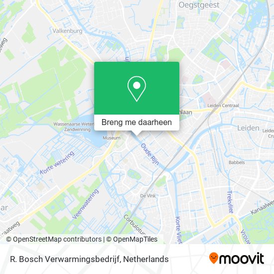 R. Bosch Verwarmingsbedrijf kaart