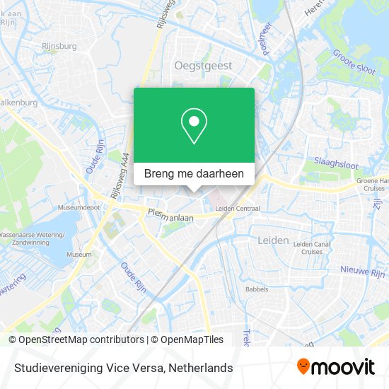 Studievereniging Vice Versa kaart