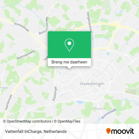 Vattenfall InCharge kaart