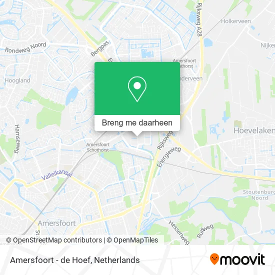 Amersfoort - de Hoef kaart
