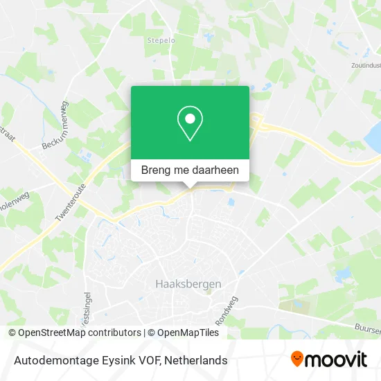 Autodemontage Eysink VOF kaart