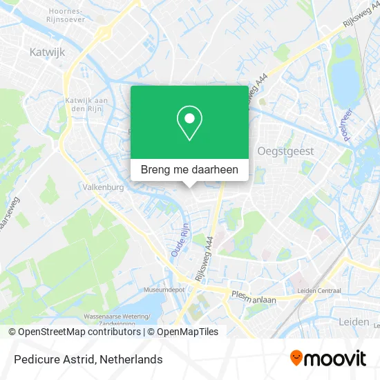 Pedicure Astrid kaart