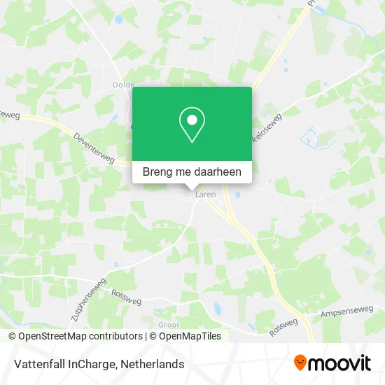 Vattenfall InCharge kaart