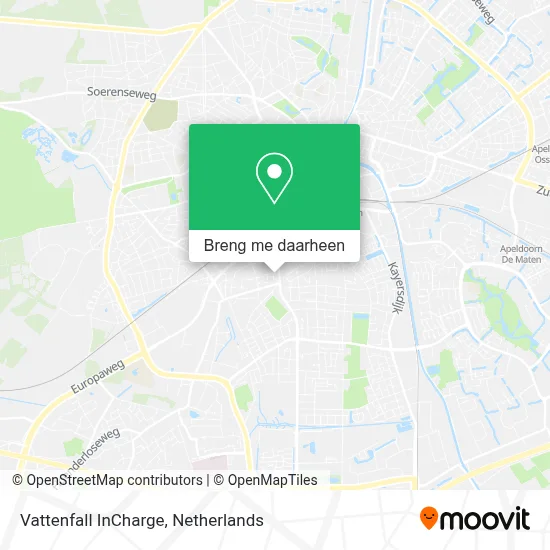 Vattenfall InCharge kaart