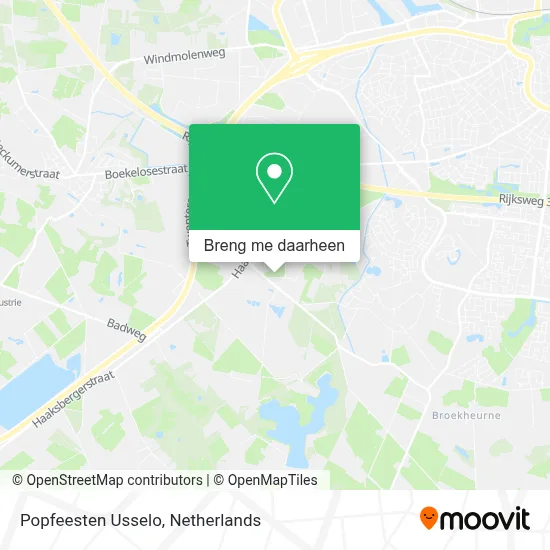 Popfeesten Usselo kaart