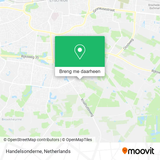 Handelsonderne kaart